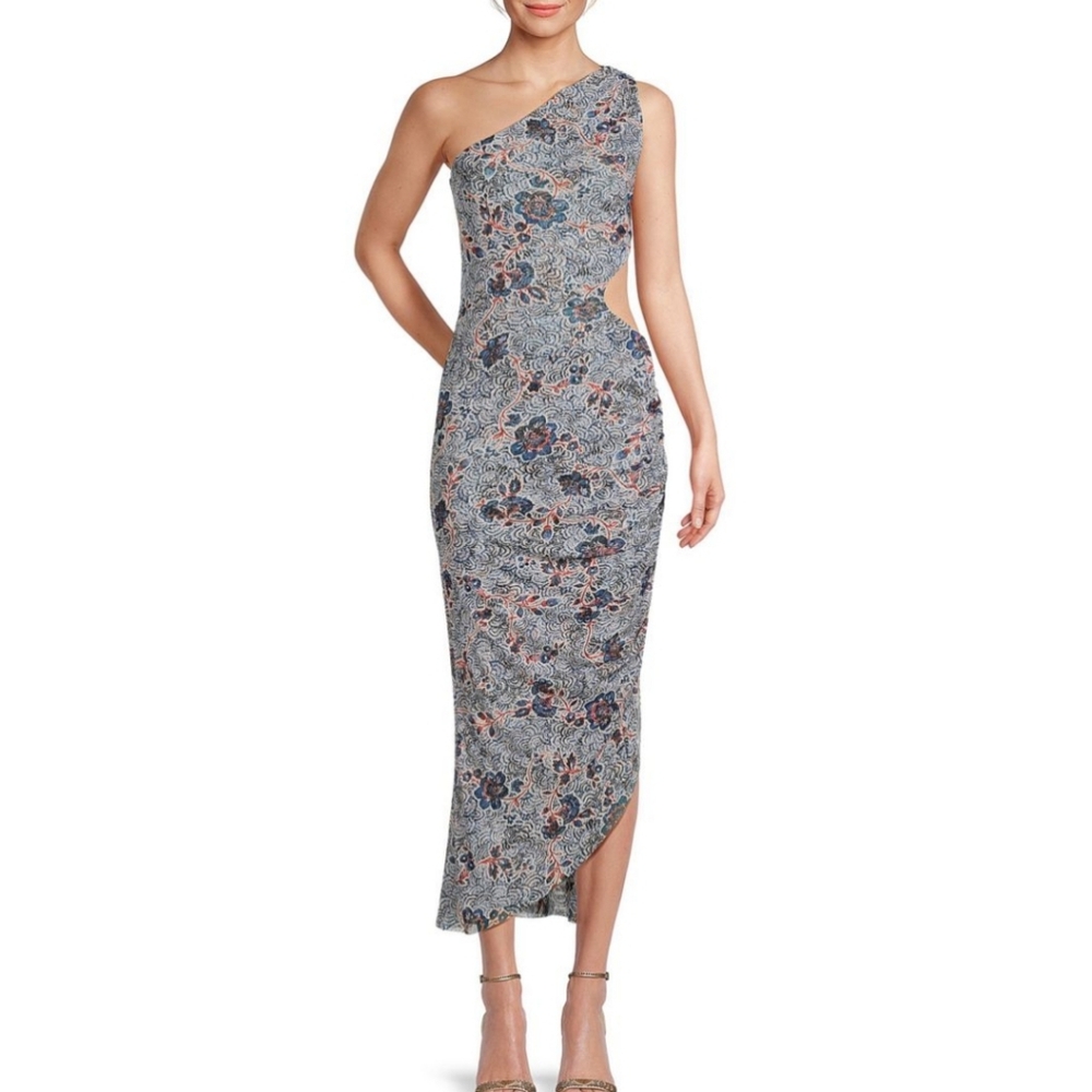 MISA LOS ANGELES ARIES CUT OUT MIDI DRESS
